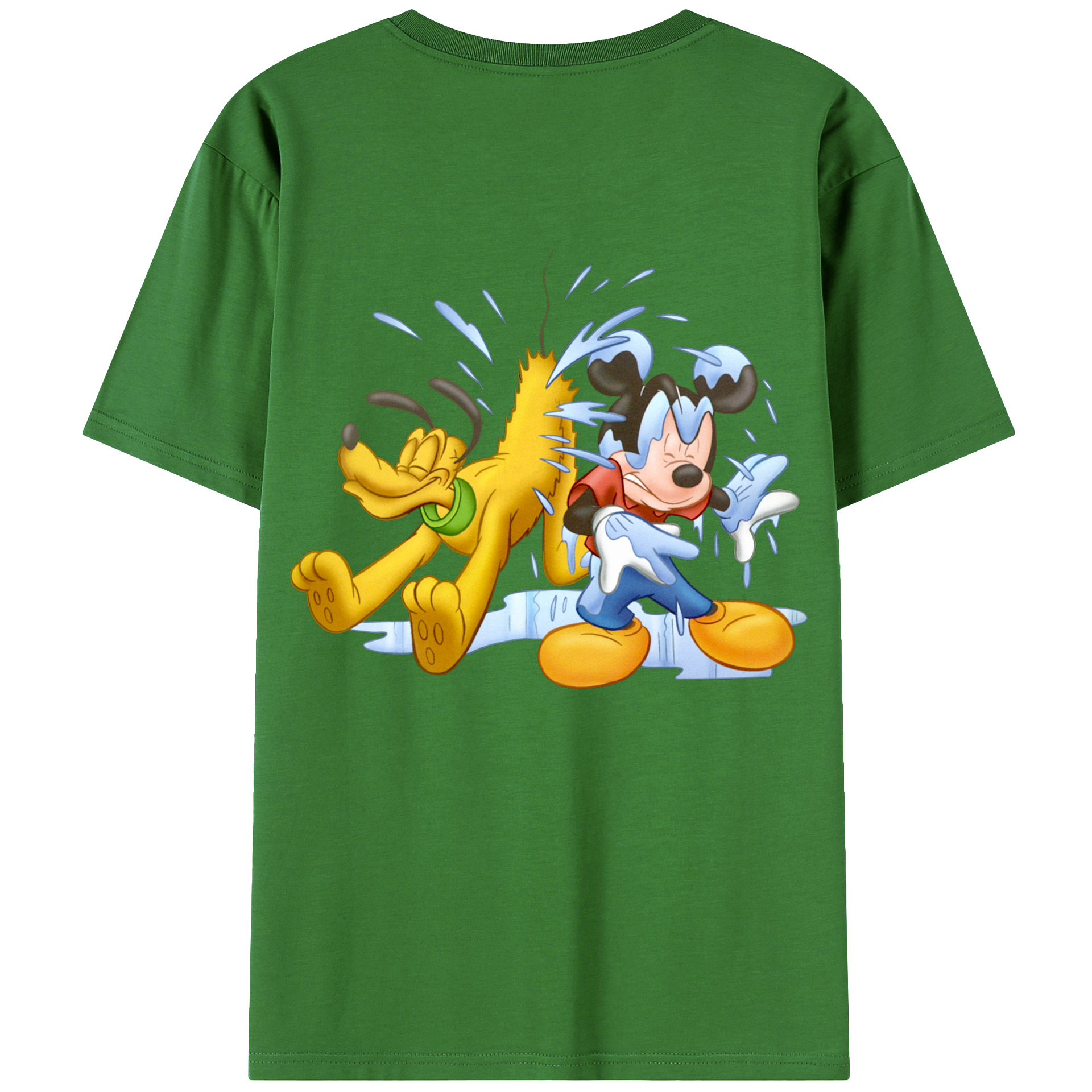 （画像用） ミッキーマウス Mickey Mouse レディース半袖Tシャツ(バックプリント)